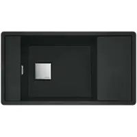 Franke Fresno - Lavello in Fragranite FSG 611-88, 877x495 mm, nero opaco 114.0651.012