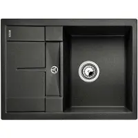 BLANCO Lavello in granito Metra, colore nero, dimensioni 50 x 78 cm, codice prodotto 525912
