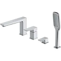 Omnires PARMA PM7432CR Rubinetto per vasca a 4 fori, cromato