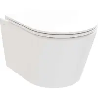 Ravak Set di toilette sospese Flow senza anello di risciacquo bianco incl. Sedile per WC X01985