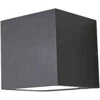 LUCANDE Applique da esterno LED Merjem, 12 cm, piuma d'oca, IP54
