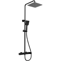 Hak Colonna doccia CUBEMIX, nero opaco