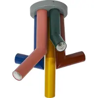 Osram plafoniera Decor Straw, a 5 luci, acciaio, colorata, E27