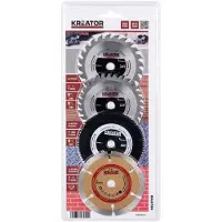 Kreator Lame Kreator 89 mm set di 4 lame di ricambio universali per mini seghe circolari