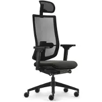 Sedus se:do pro light 2, sedia girevole con membrana in rete, supporto lombare e supporto lombare in antracite