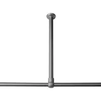 Sealskin Supporto a soffitto per aste per tende da doccia, alluminio, diametro: 28 mm, colore: cromo opaco, 276668605