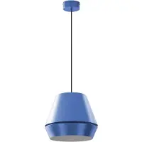 LUCANDE Mynoria Lampada a sospensione LED, blu, alluminio, Ø 35 cm