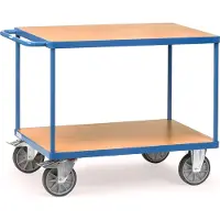 Fetra Carrello da tavolo pesante con 2 ripiani 1200 x 800 mm