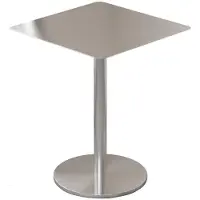 360Home Mobili per la ristorazione Tavolo da bar in acciaio inox Tavolo bistro commerciale Tavolo quadrato 80x80x75cm