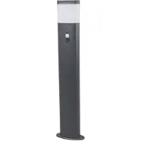LINDBY Lampione a LED Obri, 80 cm, antracite, sensore