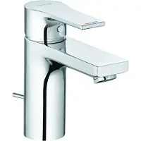Kludi ZENTA SL Mitigeur monocommandé pour lavabo, hauteur de bec 100mm, avec garniture d'écoulement en métal, 482900565, 482900565