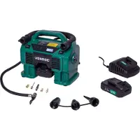 Vonroc Compressore 20V - 12V - 2.0Ah | Incl. 2 batterie e caricatore