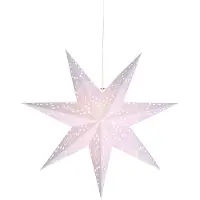 Star Trading Stella di carta "Romantic Star" circa 54 x 54 cm, cavo incluso, colore bianco, 236-16