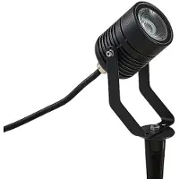 LINDBY Faretto LED da esterno Maris con picchetto, nero