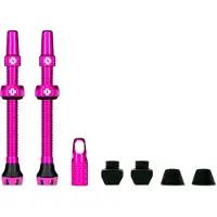 Muc Off Tubeless Valve Kit V2 Universal For MTB & Road Valvola per bicicletta (44 mm, rosa)