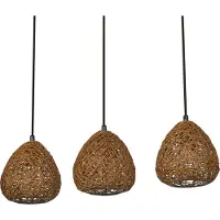Osram Lampada a sospensione Decor Paper Drop, a 3 luci, lunga, beige, E27