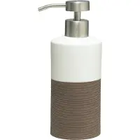 Sealskin Distributore di sapone Doppio in porcellana marrone, 361840274