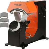 Zerbaco Pressa riscaldante per cappelli Pressa riscaldante per berretti 3 cuscinetti riscaldanti Trasferimento a sublimazione 350W