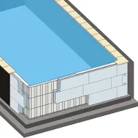 Trend-Pool Piscina rettangolare TrendStone 600 x 300 x 150 cm | EPS 30 | senza liner interno