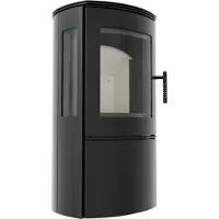 Kratki FALCON VIEW Ø 150 10 kW stufa a legna in acciaio
