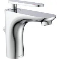 Schutte Miscelatore per lavabo SCHÜTTE ORCA con tirante, rubinetto da bagno con scarico a scomparsa, cromo