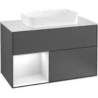 Villeroy & Boch V&B FINION mobile lavabo 1000x603x501 Abdpl bl Reg bl ma/gls wh