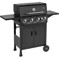 TAINO BRANDO 4+1 Barbecue a gas 4 fuochi Fornello laterale Carrello barbecue Barbecue a gas