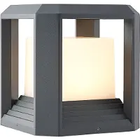 LUCANDE lampioncino LED Serenella, antracite, metallo, 27 cm