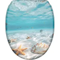 Sanilo Sedile per WC Waterworld con meccanismo Soft-Close e sgancio rapido, copriwater direttamente dal produttore, sedile per WC, sedile per WC, copriwater, copriwater, sedile per WC