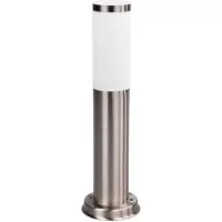 LINDBY lampioncino Kristof, acciaio inox, 45 cm di altezza, E27