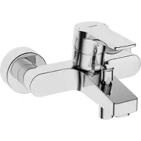 Hansa HANSATWIST Mitigeur de bain et douche, avec dispositif de sécurité, saillie : 162 mm, 09742183, 09742183