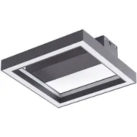 LUCANDE Smart Plafoniera LED Tjado, 30 cm, nero, RGBW