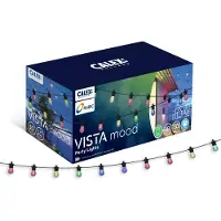 Calex Ghirlanda luminosa LED Vibey, lunghezza 10 m, telecomando, RGBIC, CCT