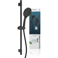 Schutte Set doccia a barra CAPRI, nero opaco