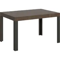 Itamoby - Tavolo allungabile 120/224x90 cm Linea noce gambe antracite
