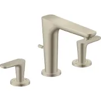 Axor hansgrohe Citterio C robinetterie de lavabo 3 trous 125, avec vidage à tirette, Cubic cut, 49061820, 49061820