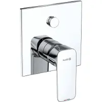 Kludi PURE&STYLE Mitigeur monocommandé encastré pour bain et douche, montage mural, 407590575, 407590575