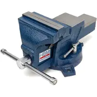 HBM Morsa da banco Profi da 125 mm con base girevole