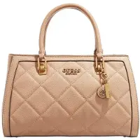 GUESS Abey Borsa tessuto Beige HWQB8558060 Donna — Borsa