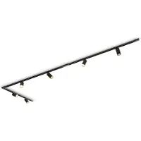 Calex Set binario , 6 faretti GU10, nero, lunghezza 3 m, metallo