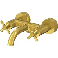 Steinberg Série 250 robinetterie de baignoire, montage en saillie, poignée double, 2 consommateurs, saillie 203mm, 2501100BG, 2501100BG