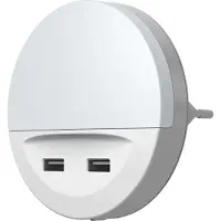 Osram Luce notturna a LED con presa LUNETTA USB, bianca, Ø 9 cm
