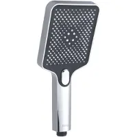 Kielle Vega - Soffione doccia 120, 3 getti, cromato/nero 20418010