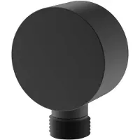 Kielle Accessori - Gomito a muro, nero opaco 20901004