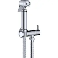 BELVIT Miscelatore per bidet e WC della marca , con doccetta manuale cromata, da montare a parete, set completo per doccia