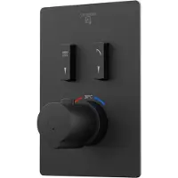 Steinberg Série 390 Set de montage final, pour thermostat encastré 1/2, slidetronic, pour 2 consommateurs, 39049233S, 39049233S