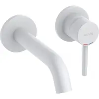 Kludi BOZZ Mitigeur monocommandé mural encastré pour lavabo à deux trous, saillie 180mm, 382445376, 382445376