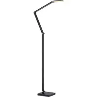 Paul Neuhaus Lampada LED da pavimento SAMSKY, grigia, altezza 161 cm, metallo, dimmer touch
