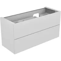 Keuco EDITION 11 Meuble sous-lavabo pour lavabos encastrables, 2 tiroirs à casseroles, position du lavabo à droite, 1400x700x535mm, 31269280000, 31269280000
