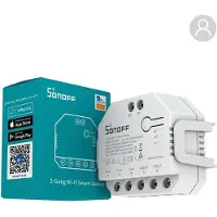 Sonoff Dual R3 Interruttore Smart Home con Cavo e Senza Cavo per Luci Elettrodomestici Bianco